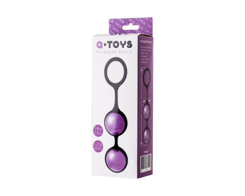Заказать Фиолетово-черная вагинальные шарики TOYFA A-toys