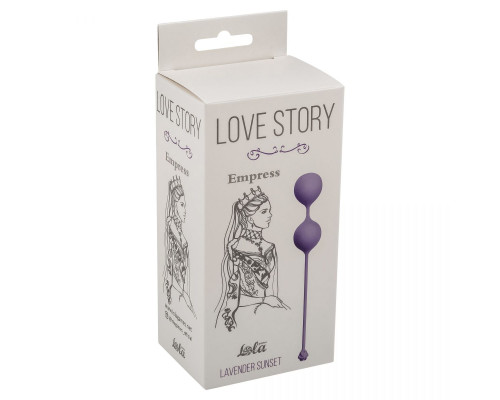 Заказать Фиолетовые вагинальные шарики Love Story Empress Lavender Sunset
