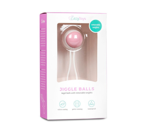 Вагинальный шарик Jiggle Balls с петлёй Вагинальный шарик Jiggle Balls с петлёй