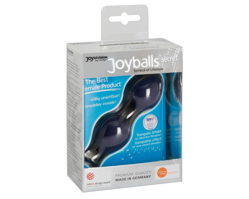 Заказать Синие вагинальные шарики Joyballs Secret