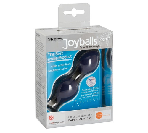Синие вагинальные шарики Joyballs Secret