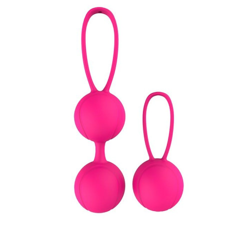 Набор розовых вагинальных шариков PLEASURE BALLS   EGGS DUO BALL SET