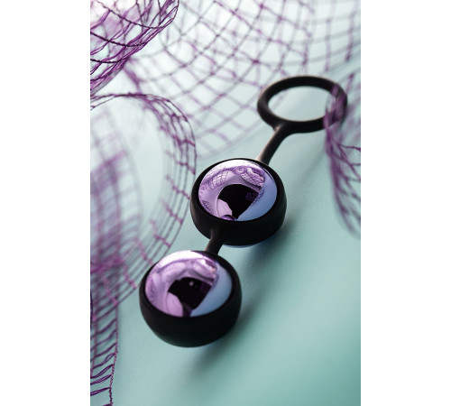 Фиолетово-черная вагинальные шарики TOYFA A-toys