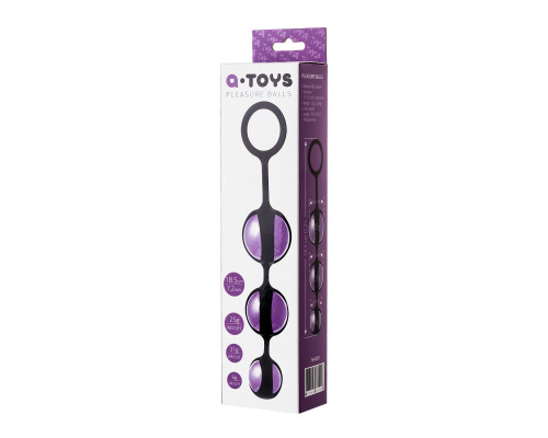 Заказать Фиолетово-черные тройные вагинальные шарики TOYFA A-toys Заказать Фиолетово-черные тройные вагинальные шарики TOYFA A-toys