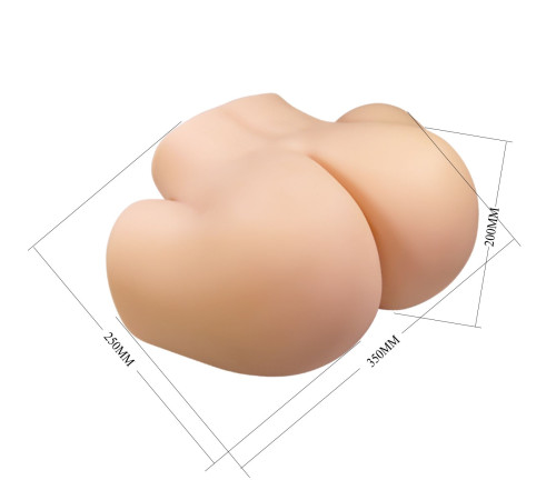 Телесный мастурбатор Vivian с 2 любовными тоннелями