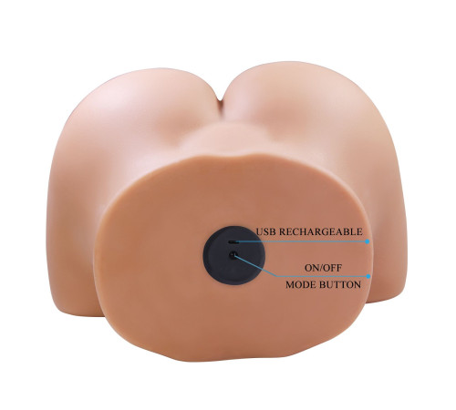 Телесный мастурбатор Julia с 2 любовными тоннелями