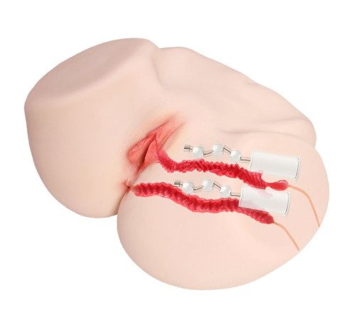 Мастурбатор-полуторс с двойным слоем материала и вибрацией Jenny Onahole Real Vagina