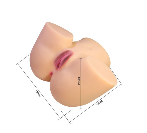 Телесный мастурбатор Liora с 2 любовными тоннелями