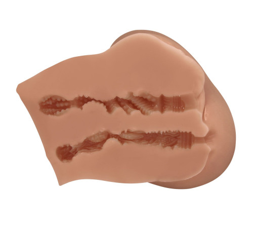 Карамельный мастурбатор-полуторс Luna с вибрацией