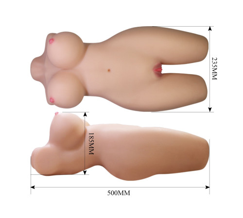 Телесный мастурбатор-торс Mia