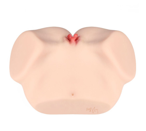 Мастурбатор-полуторс с двойным слоем материала и вибрацией Jenny Onahole Real Vagina