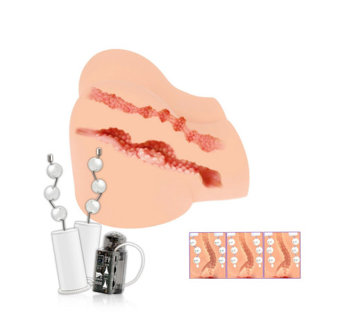 Вибрирующий мастурбатор-полуторс Olivia Say: вагина и анус