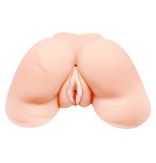 Телесная вибровагина Julie с 2 рабочими отверстиями