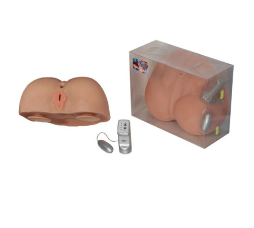 Вагина из киберкожи с присосками и вибрацией