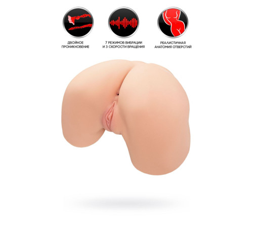Вагина с вибрацией и ротацией Adel 001 Real Hips