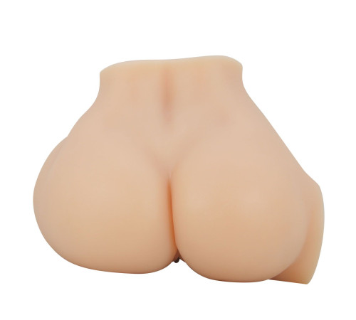 Телесный мастурбатор-полуторс Emilia с вибрацией