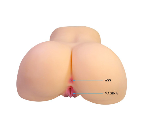 Телесный мастурбатор Liora с 2 любовными тоннелями