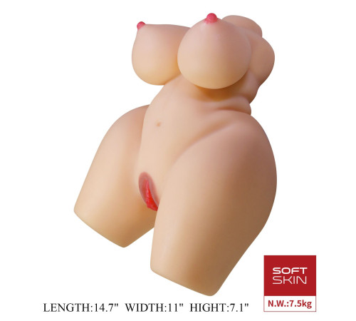 Телесный мастурбатор-торс Grace