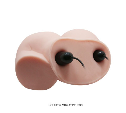 Телесный полуторс с двумя любовными тоннелями и вибрацией