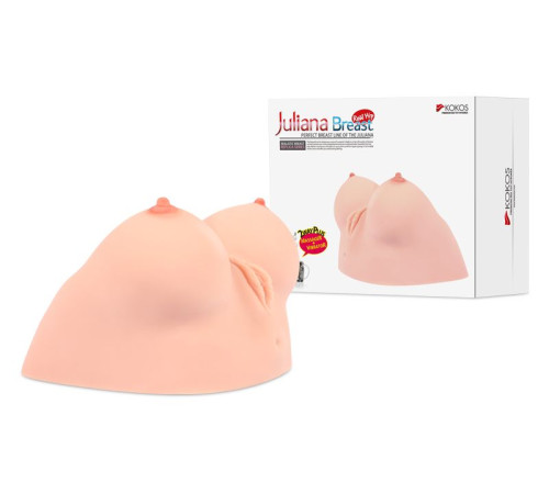 Полуторс Juliana Breast в виде груди с вибровагиной Полуторс Juliana Breast в виде груди с вибровагиной
