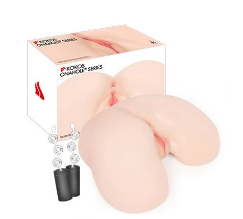 Мастурбатор-полуторс с двойным слоем материала и вибрацией Maria Onahole Real Vagina