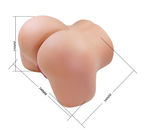 Телесный мастурбатор Julia с 2 любовными тоннелями