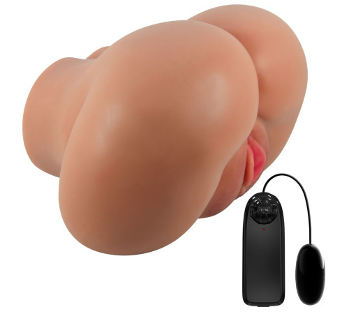 Карамельный мастурбатор-полуторс Luna с вибрацией