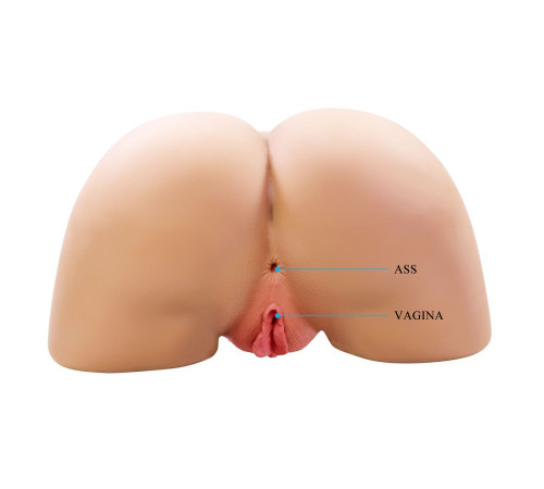 Телесный мастурбатор Olivia с 2 любовными отверстиями