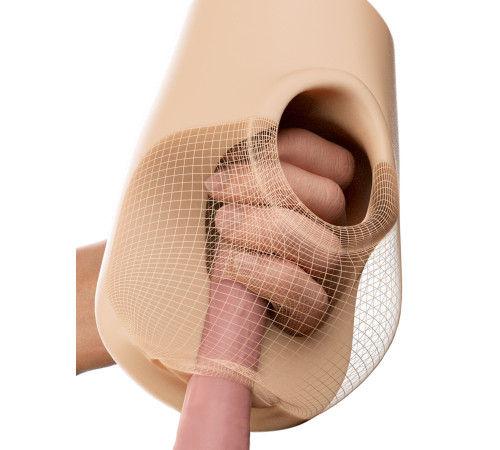 Телесный мастурбатор-вагина Pussy Pounder Squeeze Stroker