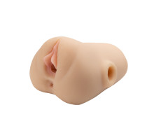 Телесный мастурбатор с вибрацией Double Pounder Vibrating Squeeze Stroker