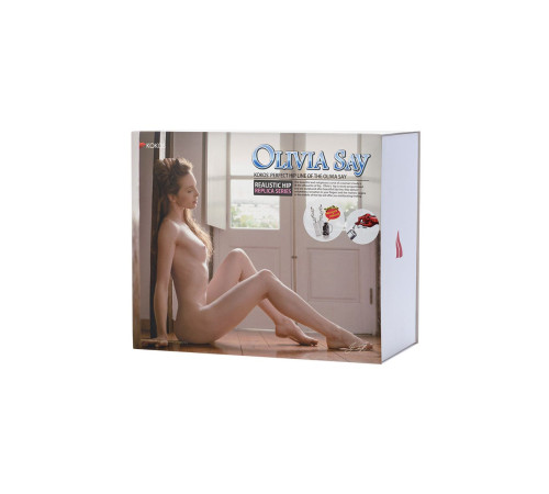 Вибрирующий мастурбатор-полуторс Olivia Say: вагина и анус