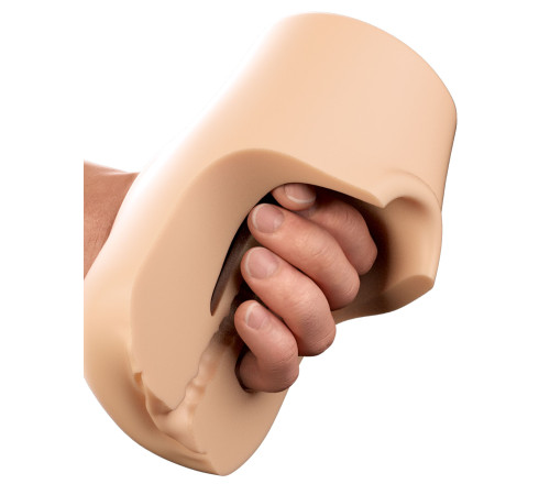 Телесный мастурбатор-вагина Pussy Pounder Squeeze Stroker