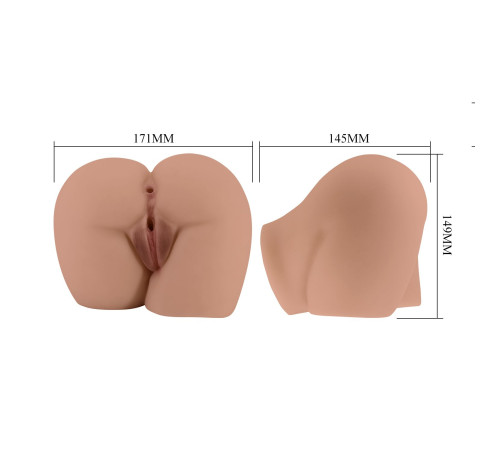 Мастурбатор-полуторс Bernace с вибрацией