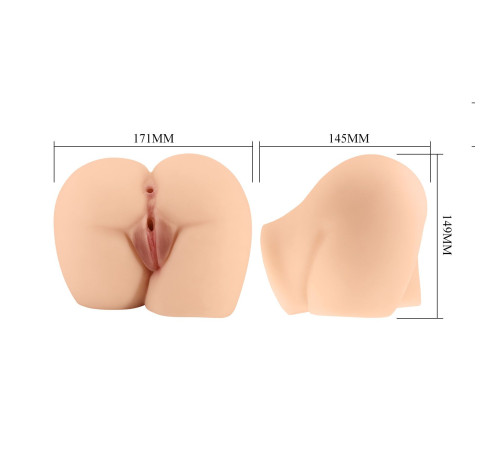 Телесный мастурбатор-полуторс Rolonda