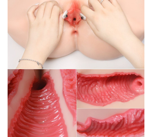 Мастурбатор-полуторс с двойным слоем материала Vanilla Onahole Real Vagina