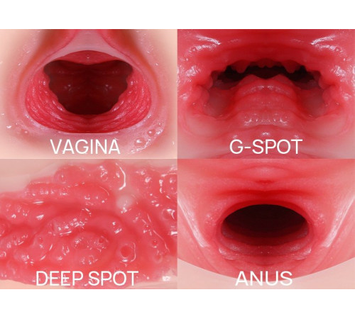 Мастурбатор-полуторс с двойным слоем материала Maria Onahole Real Vagina