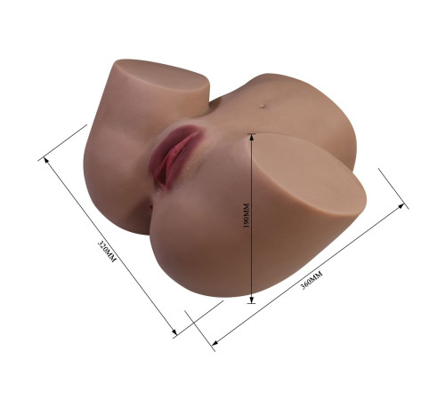 Мастурбатор Briony с 2 любовными каналами