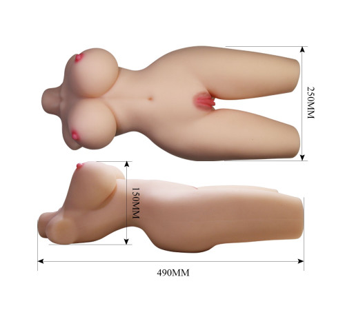 Телесный мастурбатор-торс Tiffany