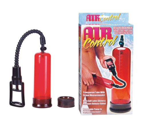 Вакуумная помпа с двумя сменными насадками NEW STAY HARD PUMP CLEAR RED Вакуумная помпа с двумя сменными насадками NEW STAY HARD PUMP CLEAR RED