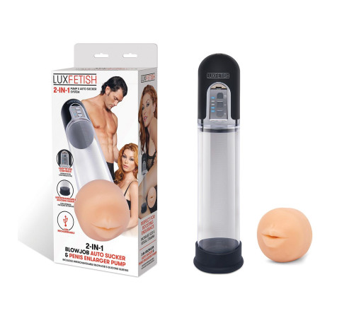 Автоматическая вакуумная помпа-мастурбатор Blowjob Auto Sucker Penis Enlarger Pump Автоматическая вакуумная помпа-мастурбатор Blowjob Auto Sucker Penis Enlarger Pump