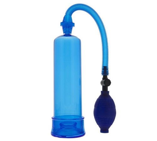 Синяя вакуумная помпа MENZSTUFF PENIS ENLARGER