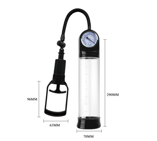Вакуумная помпа с манометром Penis Pump