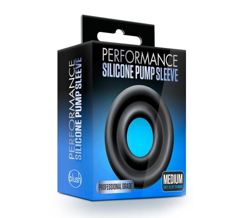 Черный уплотнитель на вакуумную помпу Silicone Pump Sleeve Medium