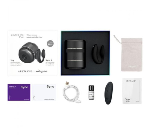 Набор для пар Double the Fun: мастурбатор ARCwave Voy и вибратор We-Vibe Sync 2 Набор для пар Double the Fun: мастурбатор ARCwave Voy и вибратор We-Vibe Sync 2