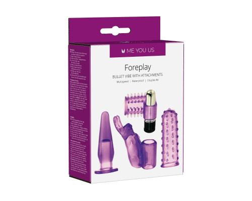 Заказать Фиолетовый вибронабор Foreplay Couples Kit