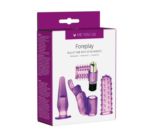 Фиолетовый вибронабор Foreplay Couples Kit