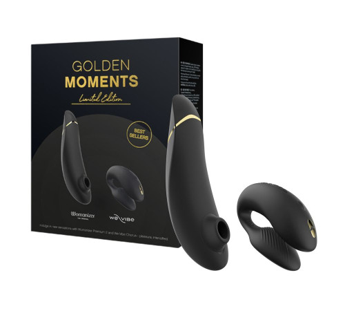 Набор для пар Golden Moments: Womanizer Premium 2 и We-Vibe Chorus Набор для пар Golden Moments: Womanizer Premium 2 и We-Vibe Chorus