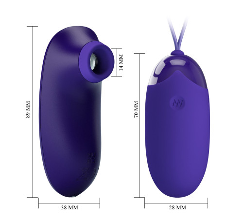 Набор вибростимуляторов Orthus-Youth: яйцо и стимулятор клитора