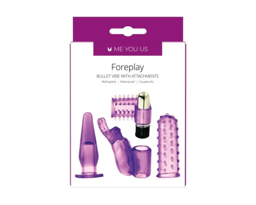 Заказать Фиолетовый вибронабор Foreplay Couples Kit