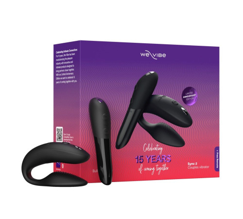 Набор для пар We-Vibe 15 Year Anniversary Collection: Tango X и Sync 2 Набор для пар We-Vibe 15 Year Anniversary Collection: Tango X и Sync 2